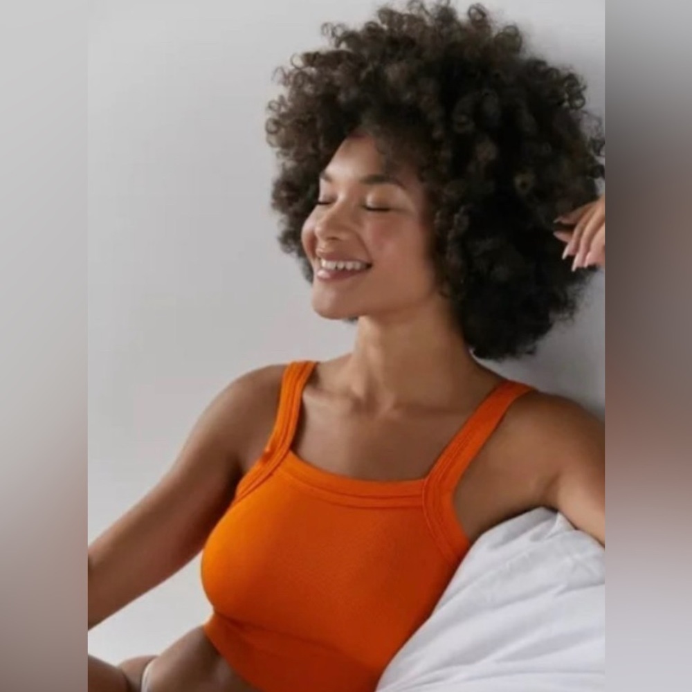 Out from under orange seamless tank